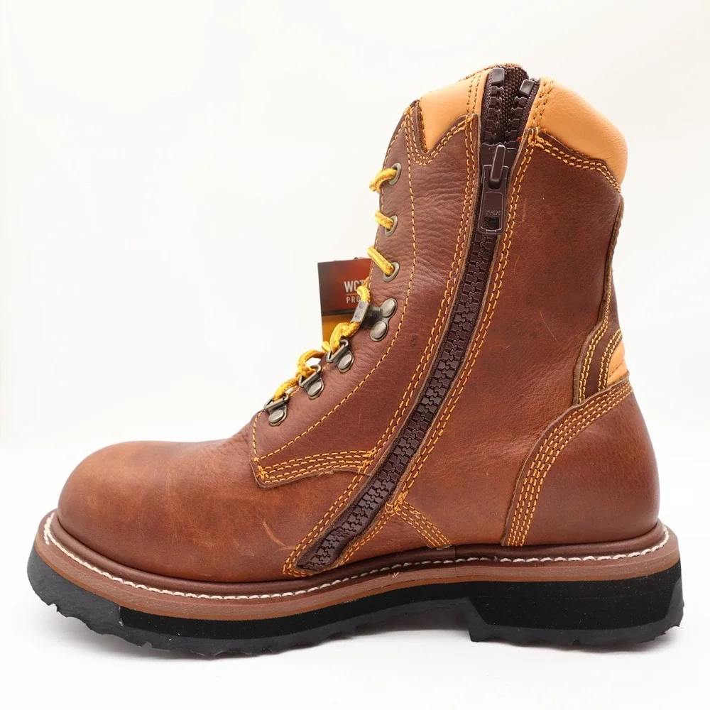 Dan Post Modern Waterproof Work Boots Mens 10.5 D Brown Leather NWT